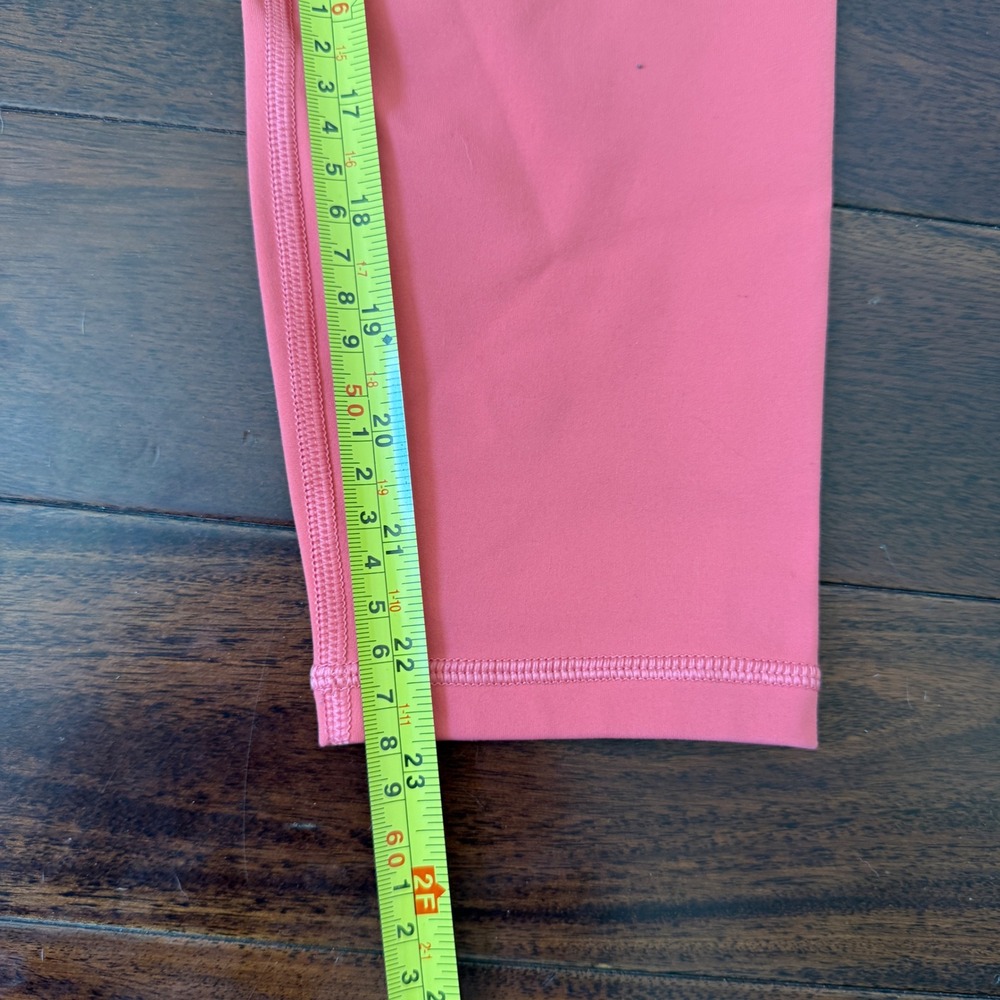 Athleta Elation 7/8 Tight Coral Pink Leggings Yoga Gym Athletic Womens M - Picture 6 of 7